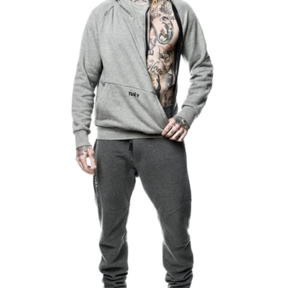 TUXY ONE PIECE LOUNGE SUIT Set Size Small UNISEX Grey NEW NWT - Picture 1 of 7